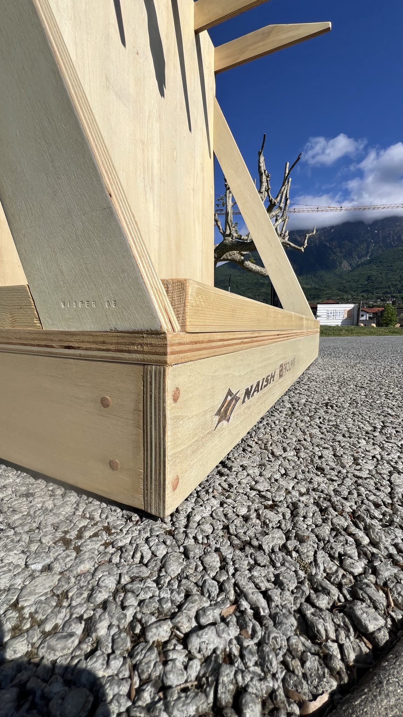 Porta tavole in legno massello — vista 3